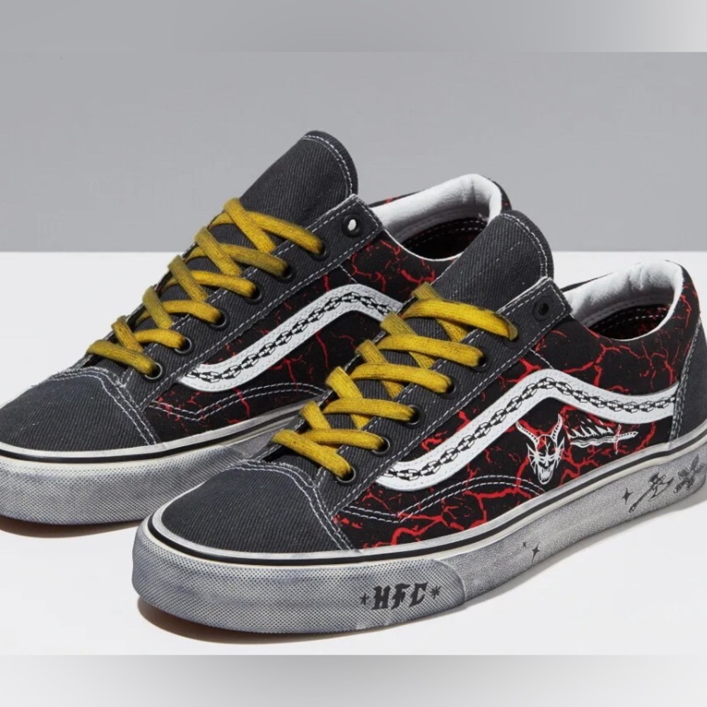 Vans Stranger Things Netflix Hellfire Club Style 36 Women's 5.5 -Mens 4.0- UK 3
